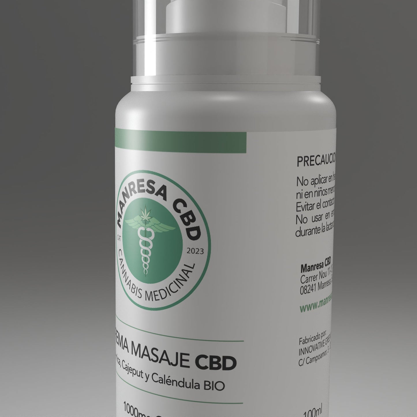 ndicada para golpes, molestias musculares y piernas cansadas. Esta crema de masaje combina extracto de cáñamo de amplio espectro (CBD Full Spectrum), árnica BIO, caléndula y cajeput BIO para proporcionar un alivio natural, inmediato y duradero. Su textura ligera y de rápida absorción permite una aplicación cómoda sin dejar residuos grasos, ideal para masajes localizados en zonas de tensión o fatiga muscular.