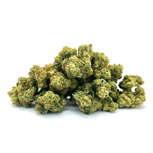 Las flores Small buds OG Kush destacan por su perfil aromático afrutado y notablemente cítrico, complementado con un toque sutil de pino y matices terrosos que hacen de su fragancia algo único y envolvente. Cultivada mediante técnicas hidropónicas y utilizando fibra de coco, esta genética asegura una calidad excepcional y un cultivo sostenible.